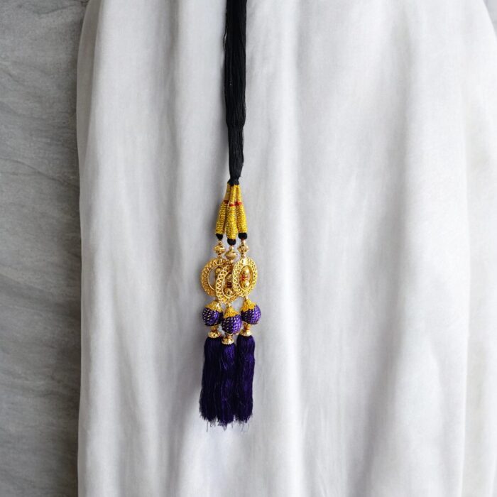 Purple Color Parandi | Paranda Hair Accessory