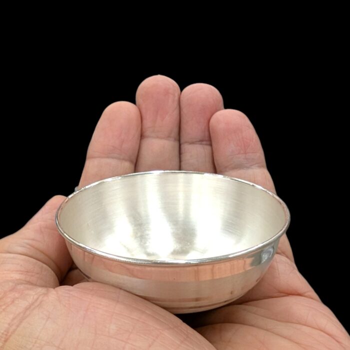 Pure Silver Katori  | Small sized 2.6inch pure silver Bowl