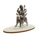 Side View of Pure Silver Durga Maa Idol