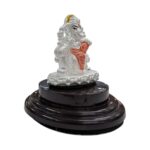 Pure silver Ganesha idol | Pure Silver Car Dashboard Statue | Silver Idol for Gift