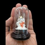 Pure silver Ganesha idol in dome | Ganesh Statue for Car Dashboard and Gifts - Image 2