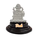 Pure silver Ganesha idol | Pure Silver Car Dashboard Statue | Silver Idol for Gift