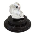 Pure silver Ganesha idol in dome-AP | Unique Ganesh Car Dashboard Statue