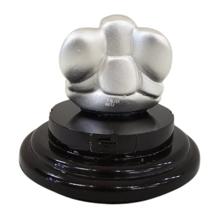 Pure silver Ganesha idol in dome-AP | Unique Ganesh Car Dashboard Statue