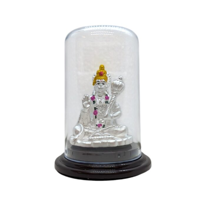 Pure Silver Hanuman idol - 999 Purity | Silver Statue of Hanuman