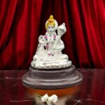 Pure Silver Hanuman idol - 999 Purity | Silver Statue of Hanuman