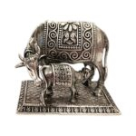 Pure Silver Kamdhenu Cow and Calf