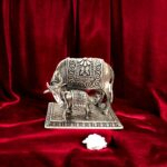 Pure Silver Kamdhenu Cow and Calf