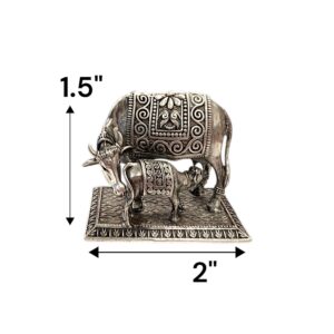 Pure Silver Kamdhenu Cow and Calf