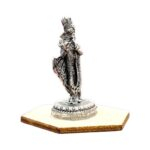 Oxidized Pure silver Krishna idol - Small - Image 2