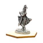 Oxidized Pure silver Krishna idol - Small - Image 3