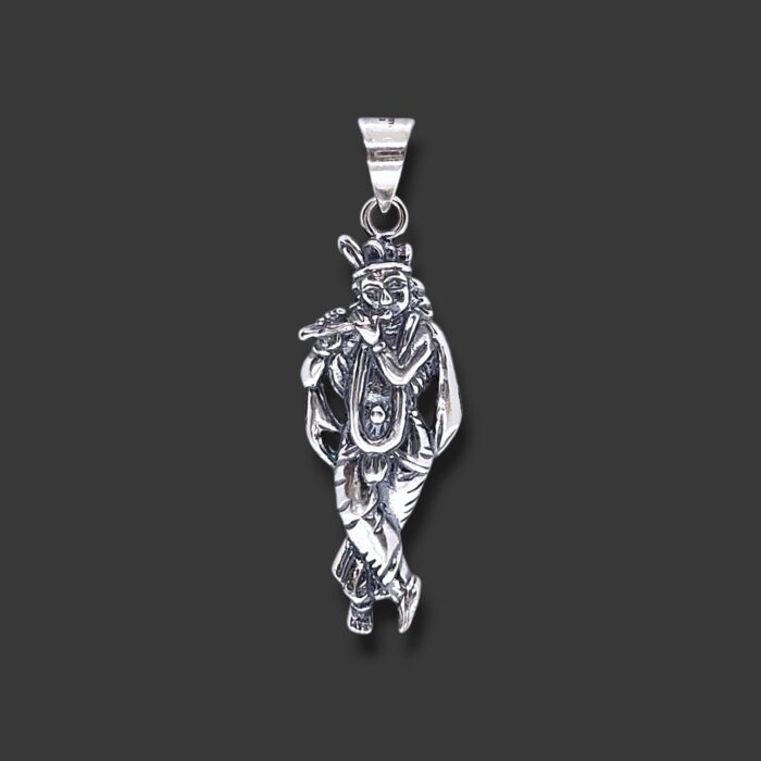 Pure Silver Krishna Pendant | 925 Sterling Silver