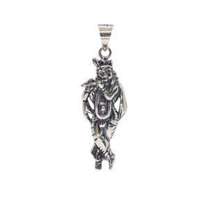 Pure Silver Krishna Pendant | 925 Sterling Silver