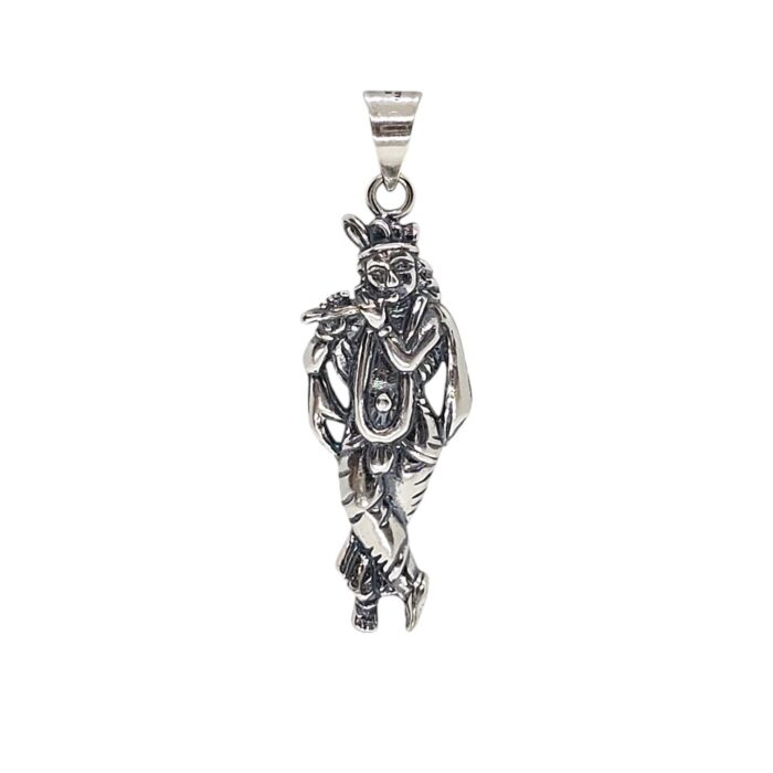Pure Silver Krishna Pendant | 925 Sterling Silver