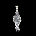 Pure Silver Krishna Pendant | 925 Sterling Silver