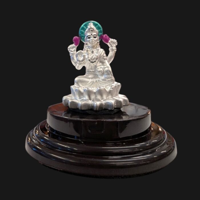 Pure silver Lakshmi idol in dome