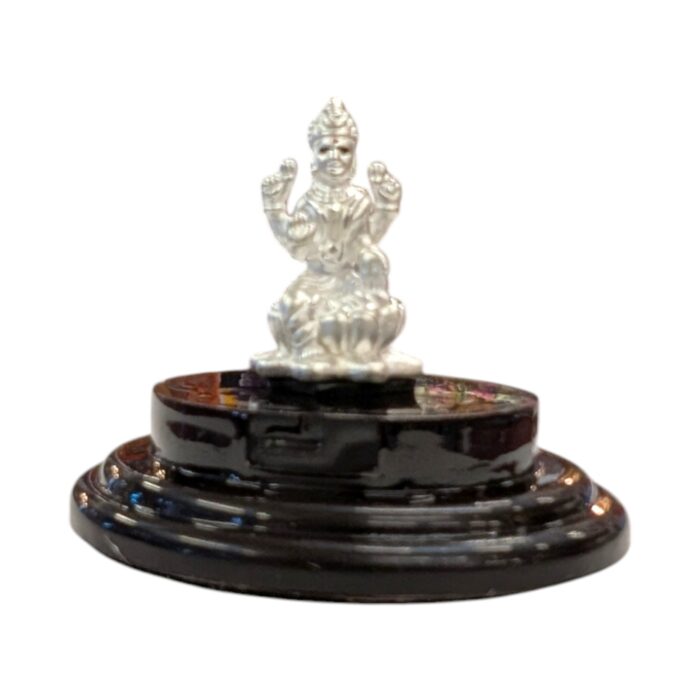 Pure silver Lakshmi idol in dome