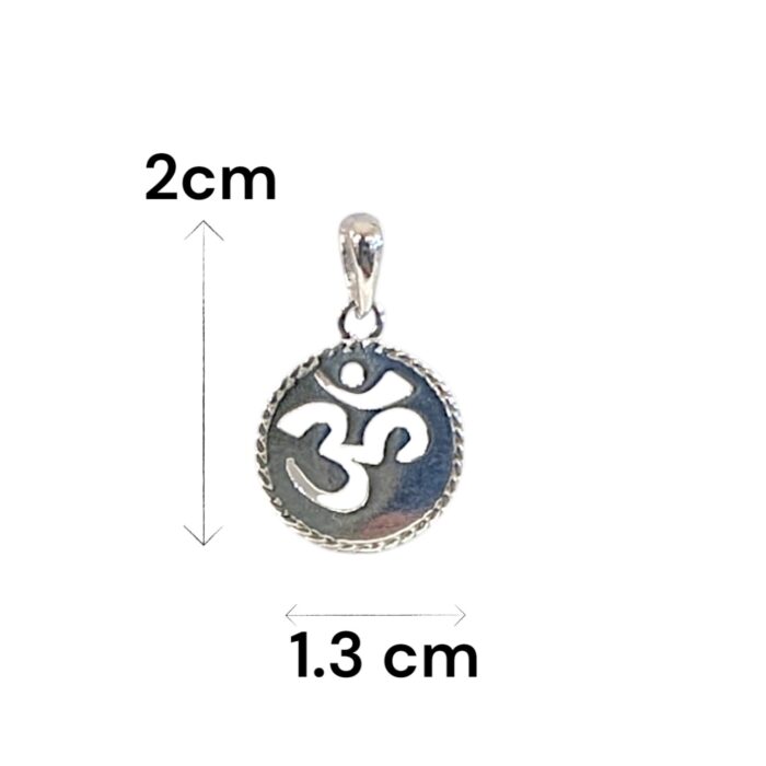 Om Symbol Pendant made out of 925 Sterling Silver