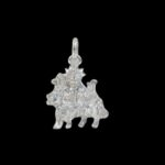 Pure Silver Sherawali Mata Pendant | 925 Sterling Silver