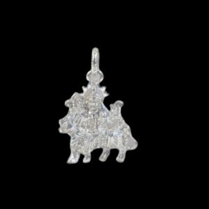Pure Silver Sherawali Mata Pendant | 925 Sterling Silver