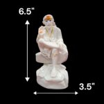 Shirdi Sai Baba Statue - White | Marble finish