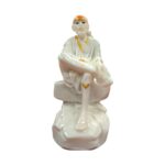 Shirdi Sai Baba Statue - White | Marble finish