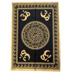 Golden Black Tapestry - Om