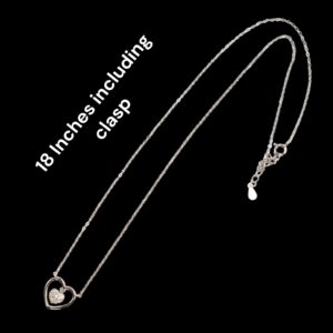 18 inch silver chain with pendant
