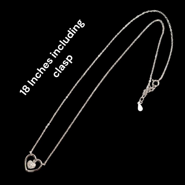 18 inch silver chain with pendant