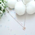 Pure Silver 2 Small heart Pendants with Chain | 925 Sterling Silver Necklace