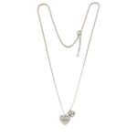 Pure Silver 2 Small heart Pendants with Chain | 925 Sterling Silver Necklace