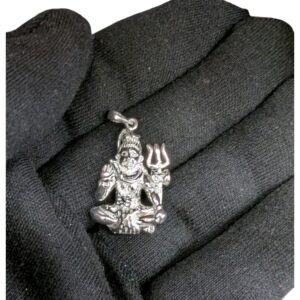 Real life look and size of the silver shiva pendant