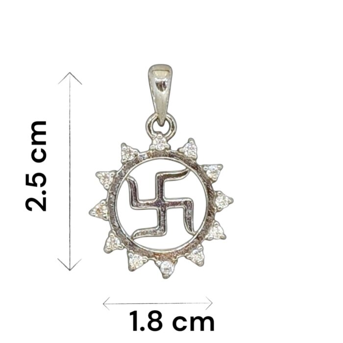 Dimension of the Pure Silver Pendant - 925 Sterling Silver pendant in Canada and USA