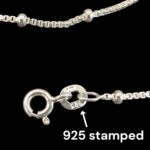 Sterling Silver Necklace Box Chain - 1mm - 18 inch - Image 3