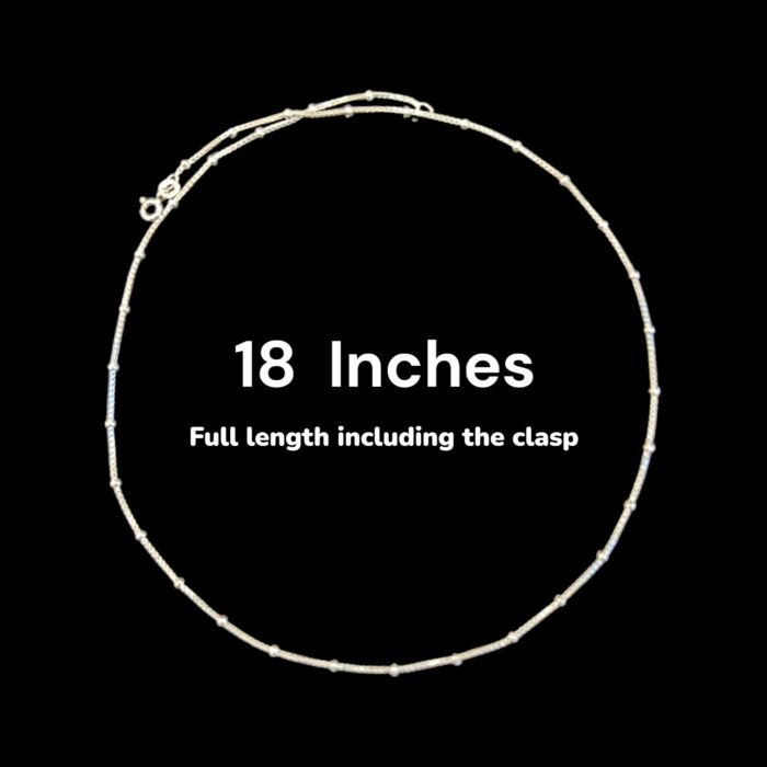 Sterling Silver Necklace Box Chain - 1mm - 18 inch - Image 2