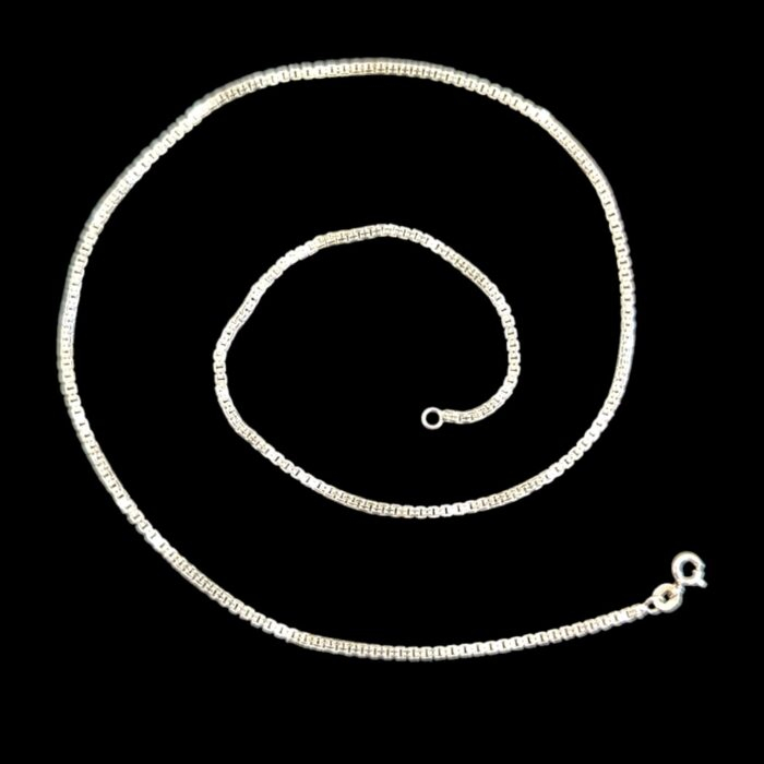925 Sterling Silver 1.0 mm Venice Box Chain - 20 inch - Image 4