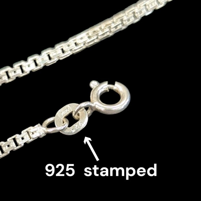 925 Sterling Silver 1.0 mm Venice Box Chain - 20 inch - Image 3