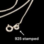 925 Sterling Silver 1mm Curb Chain - 18 inch - Image 2