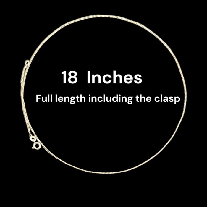 925 Sterling Silver 1mm Curb Chain - 18 inch - Image 3