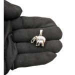 Pure Silver Mom and Baby Elephant Pendant | 925 Sterling Silver