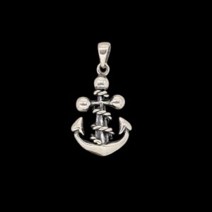 925 Sterling Silver Anchor Charm Pendant - 3cm