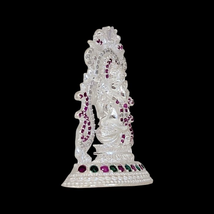 Side view of Pure silver Ganesha Idol