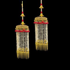 Pair of Kaleera with kundan gemstones | Bridal Jewelry Accessory