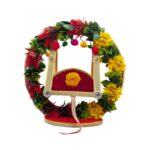 Handmade Laddu Gopal Jhula-Flowers | 12 inch
