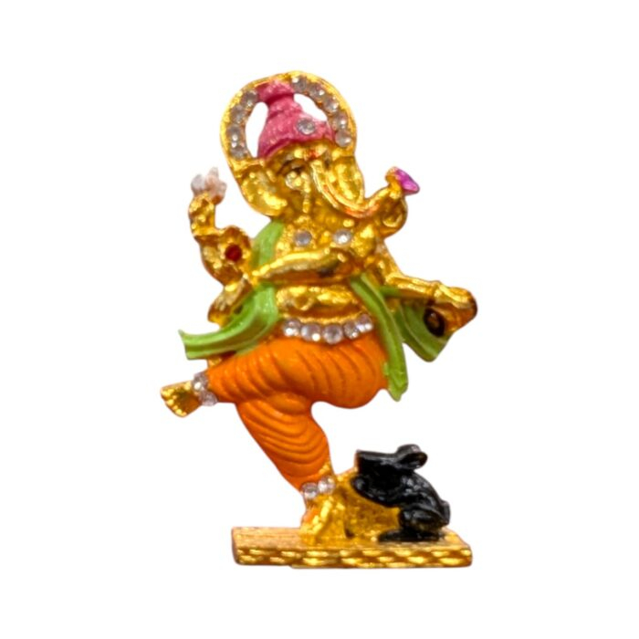 Car Dashboard Ganesha Idol on mushak - Image 4
