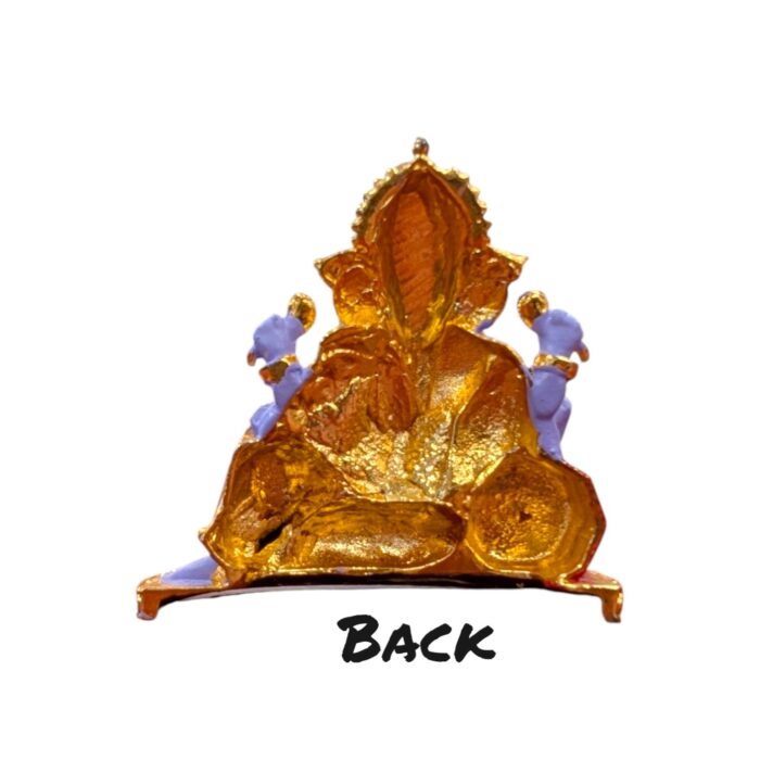 Car Dashboard Ganesha Idol - Singhasan - Purple - Image 6