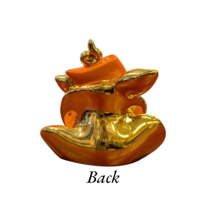 Orange Ganesha face - Car dashboard Idol - Image 6