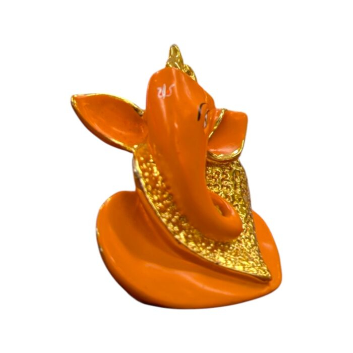 Orange Ganesha face - Car dashboard Idol - Image 5