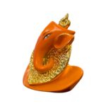 Orange Ganesha face - Car dashboard Idol - Image 3