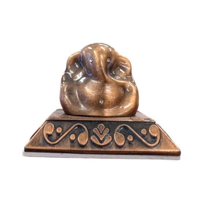 Copper plated Ganesha for car dashboard decorative showpiece - Image 3